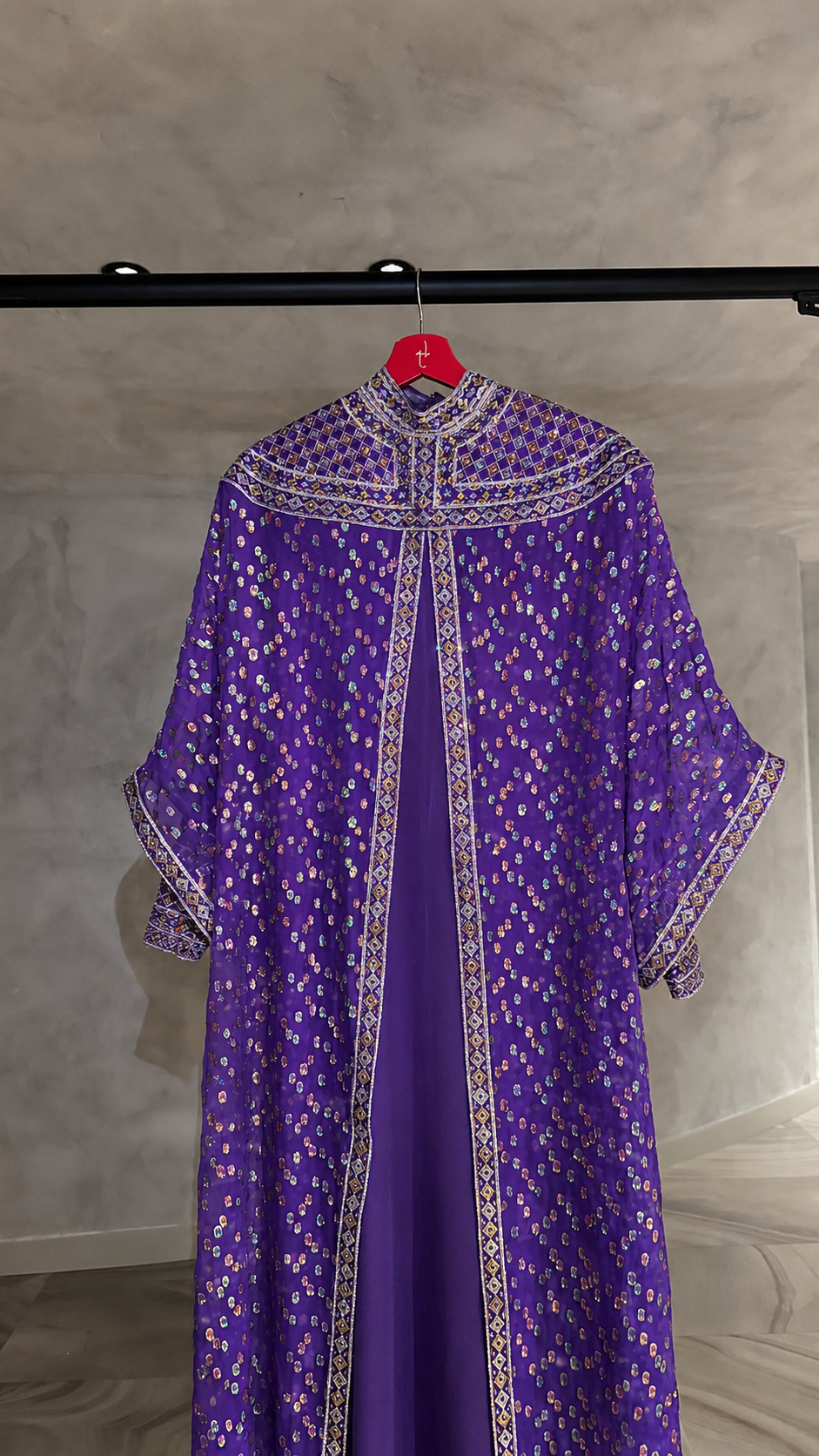 The Square Off-Shoulder Two-Piece Kaftan