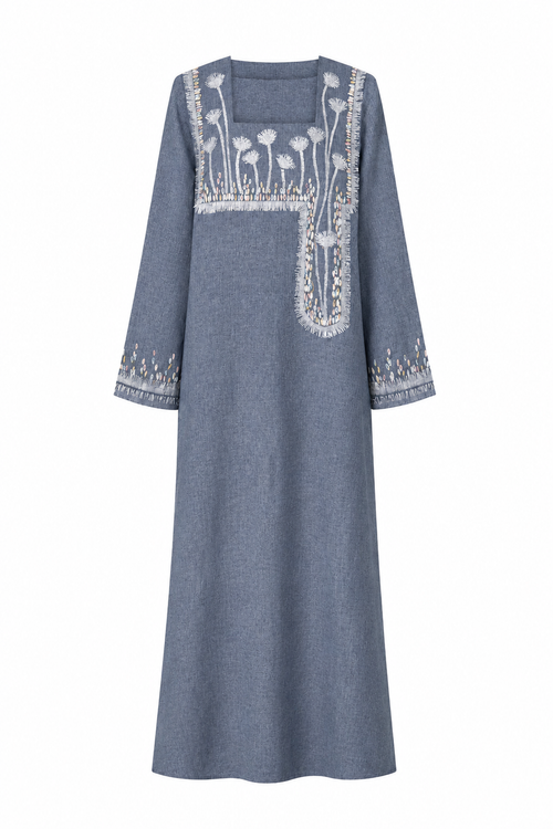 Classic Abstract Flora Kaftan
