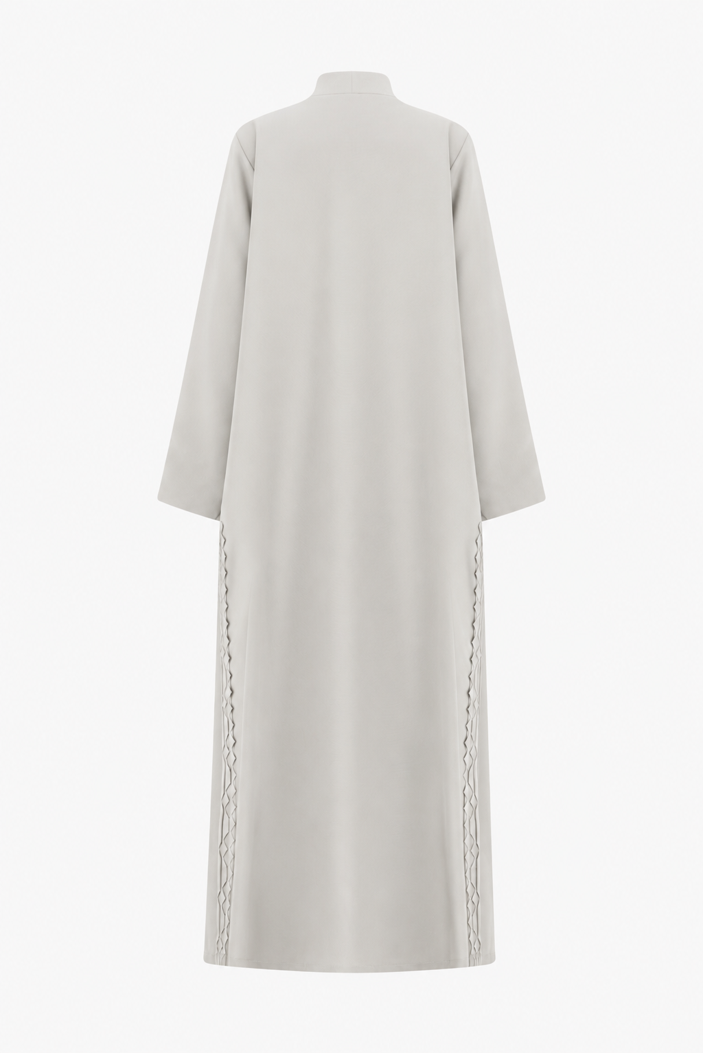 Classic Geometric Fold Side Abaya - Linen