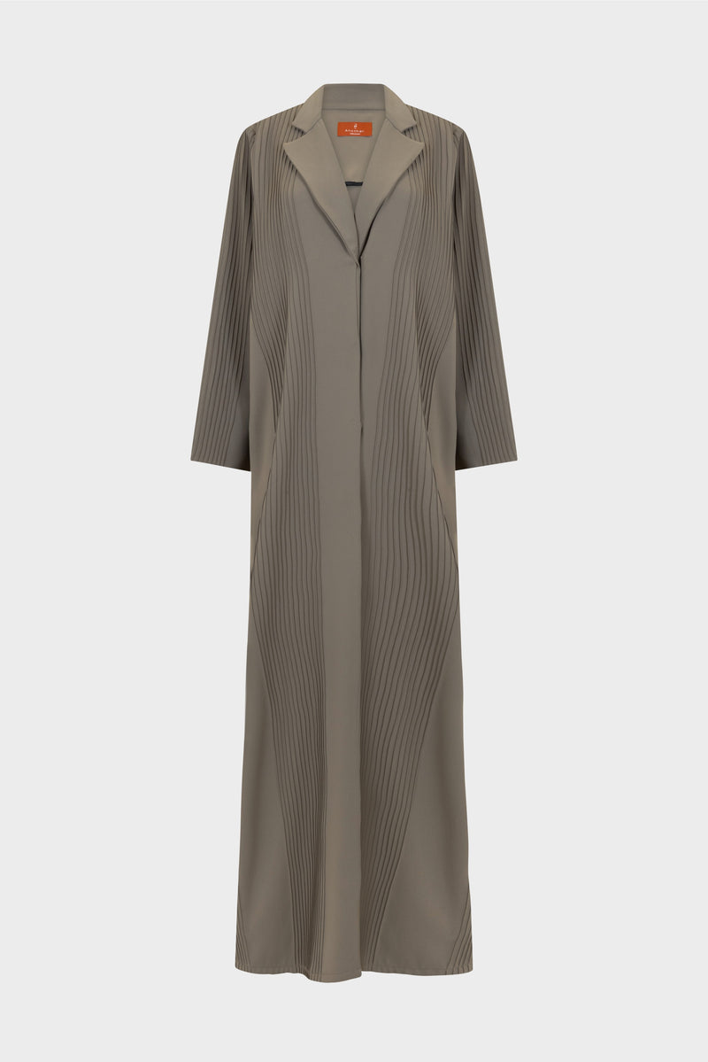 Classic Collar Stitched Line Abaya