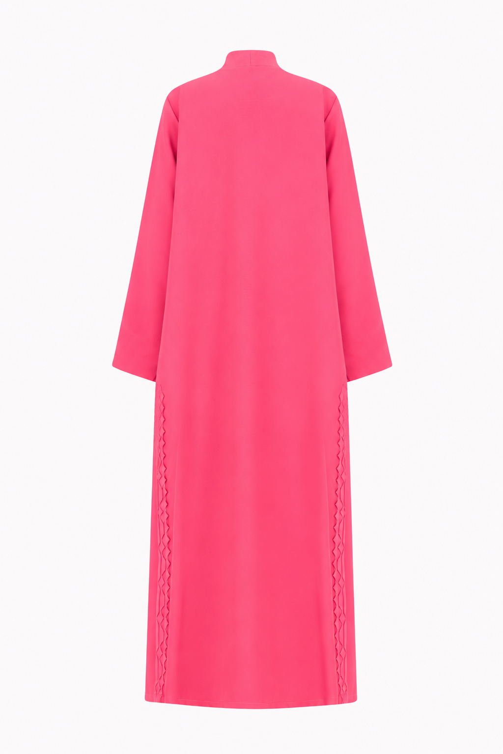 Classic Geometric Fold Side Abaya - Linen