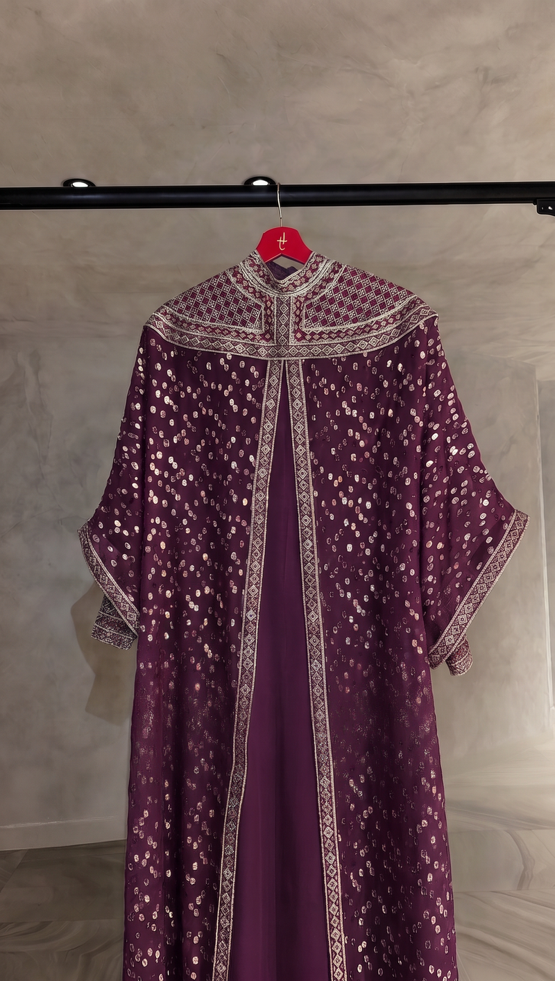 The Square Off-Shoulder Two-Piece Kaftan