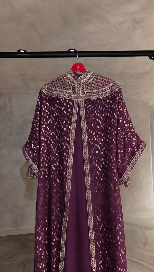 The Square Off-Shoulder Two-Piece Kaftan