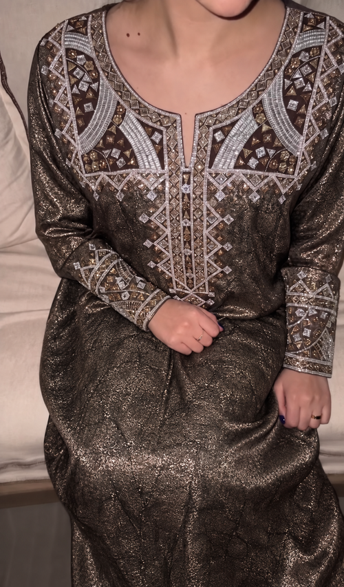 RTW - The Square Geometric Embroidery Kaftan