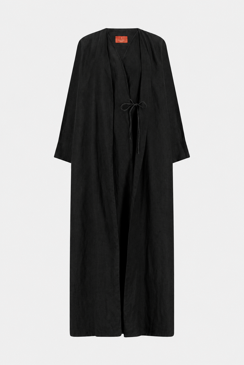 Classic Geometric Fold Wrap Abaya