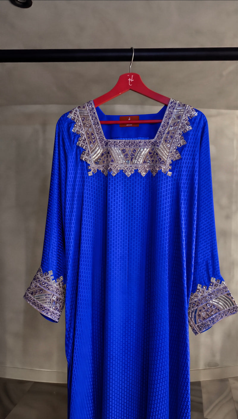 The Square Geometric Embroidery Kaftan V2