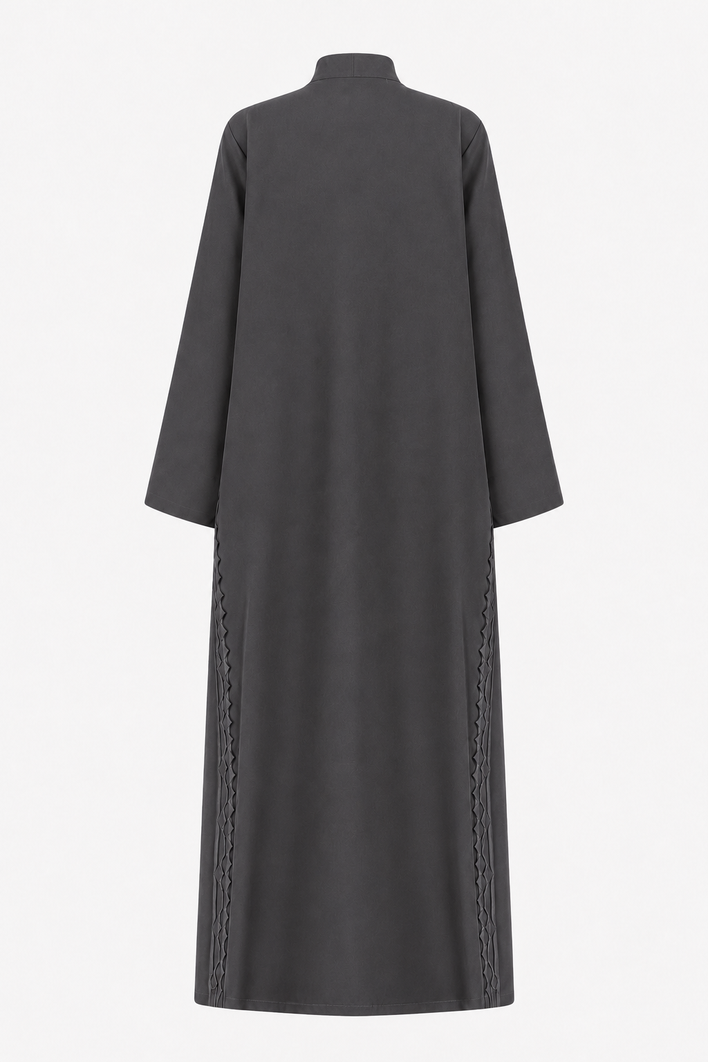 Classic Geometric Fold Side Abaya - Linen