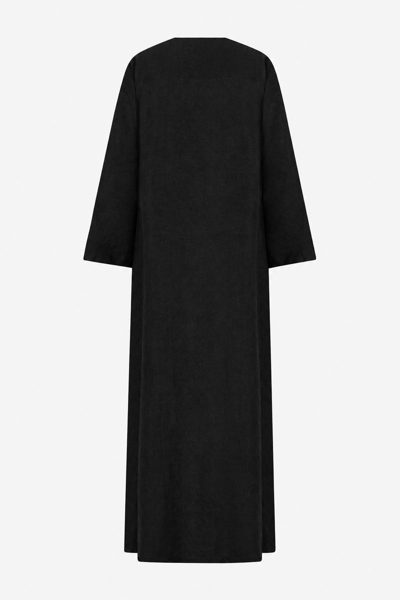 Classic Geometric Fold Wrap Abaya
