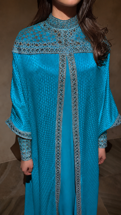 The Square Off-Shoulder Two-Piece Kaftan