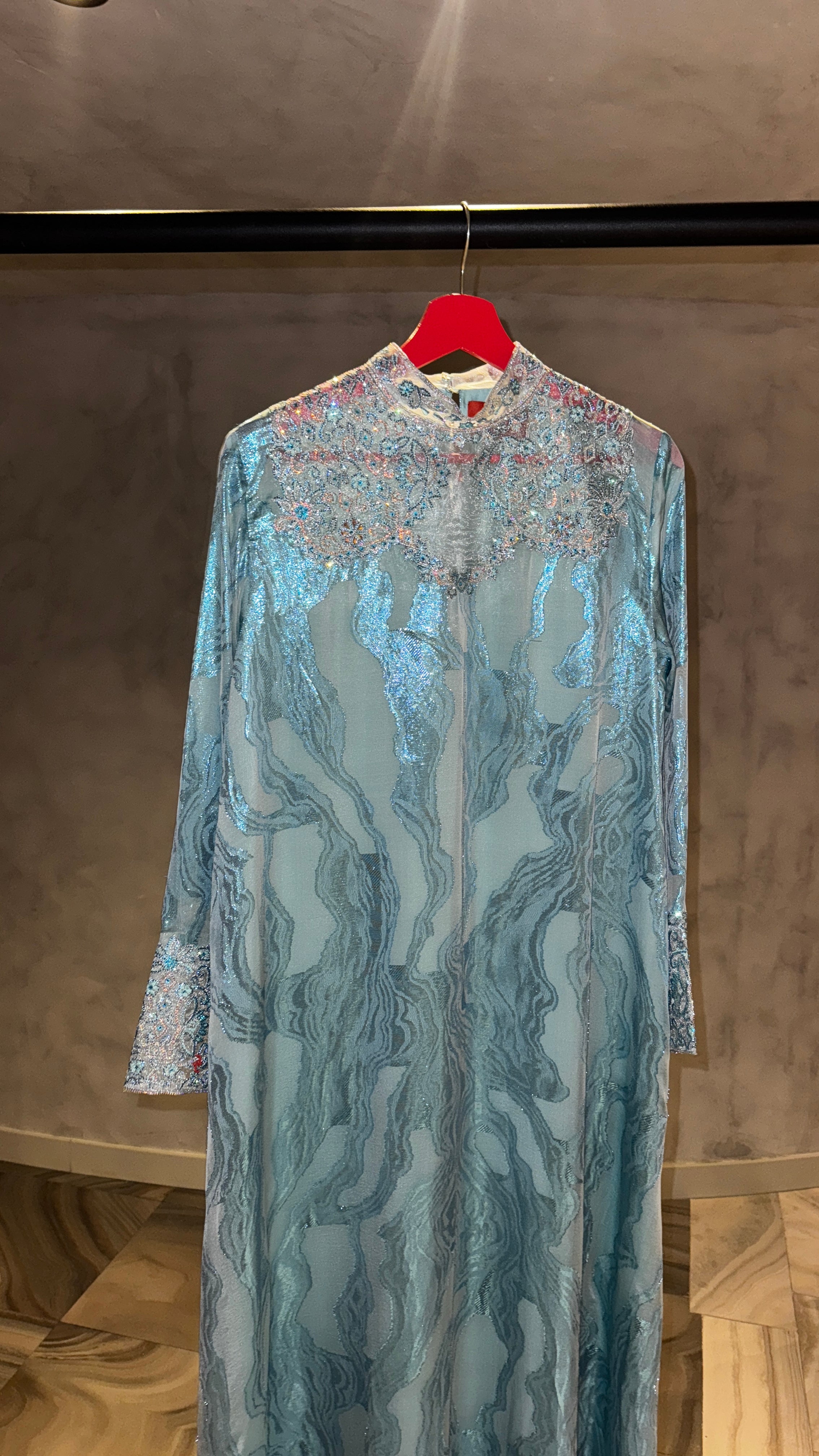 RTW - The Square Crystal Neckline Kaftan