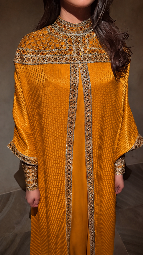 The Square Off-Shoulder Two-Piece Kaftan