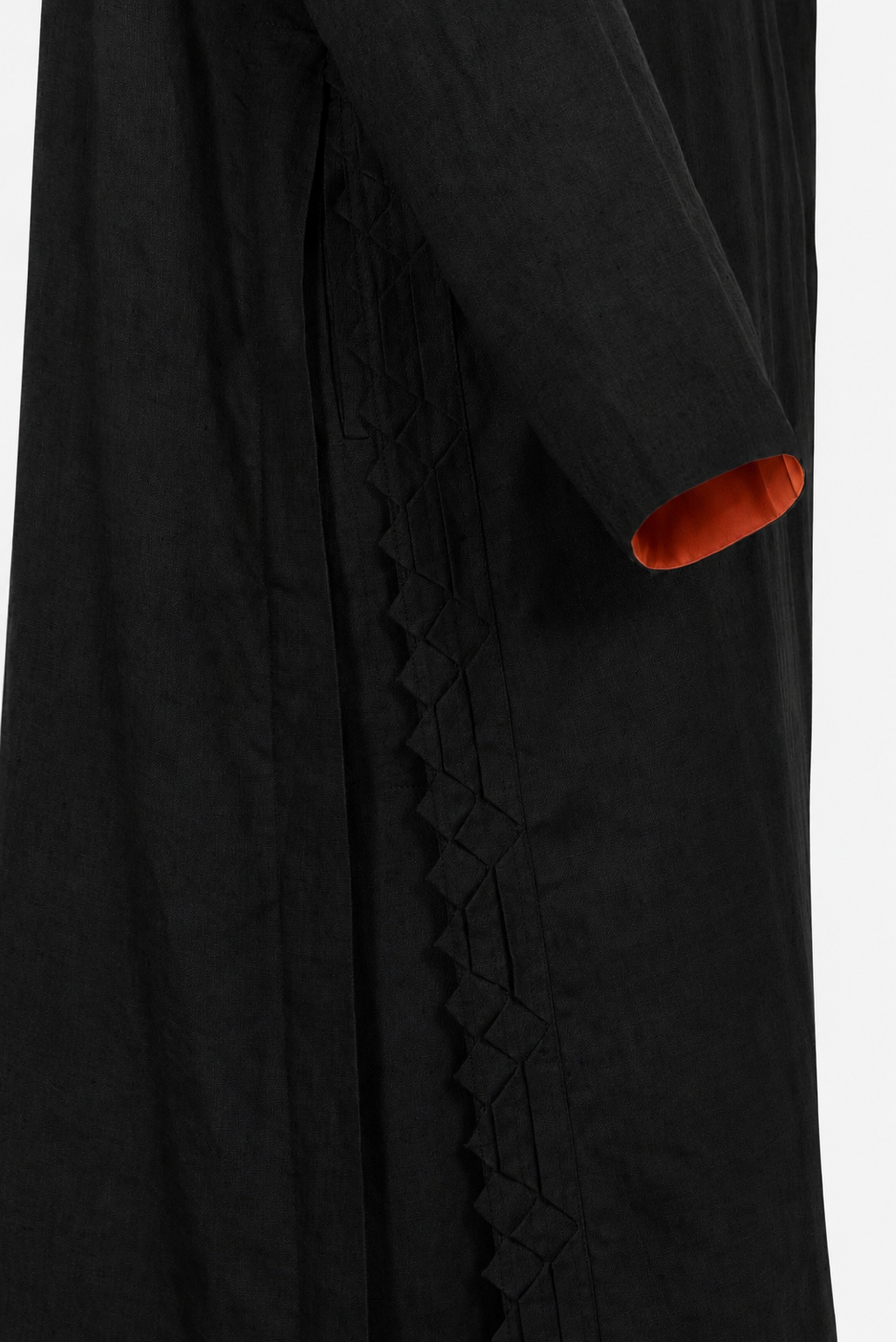 Classic Geometric Fold Wrap Abaya