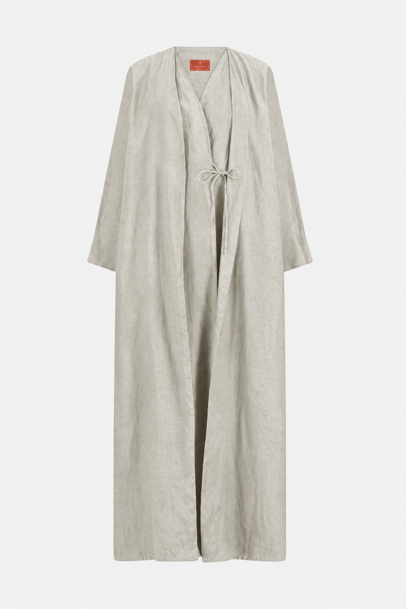 Classic Geometric Fold Wrap Abaya