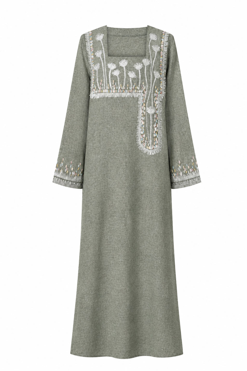 Classic Abstract Flora Kaftan