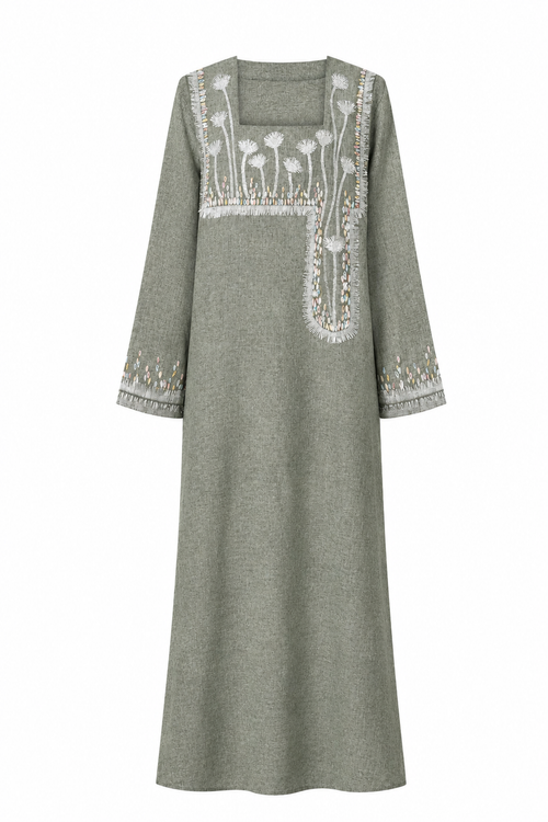 Classic Abstract Flora Kaftan