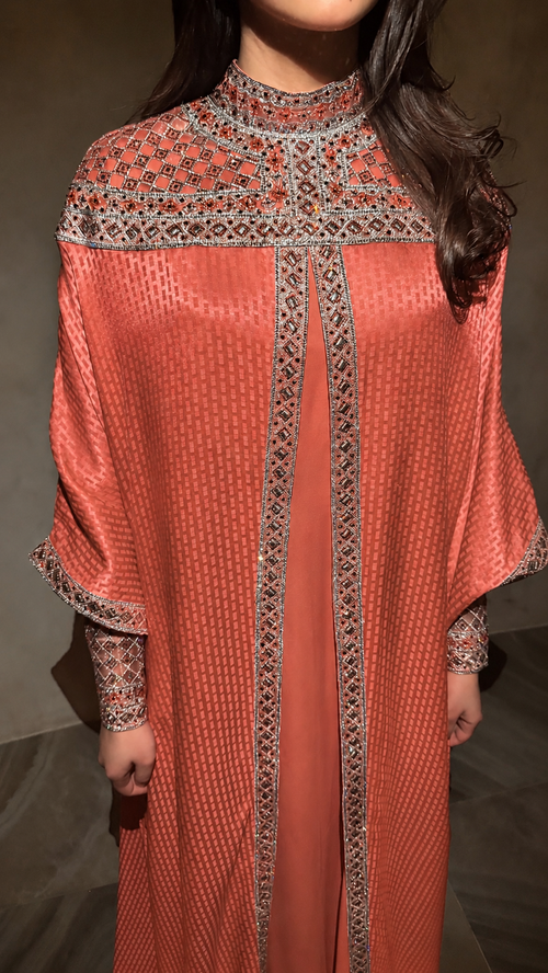 The Square Off-Shoulder Two-Piece Kaftan