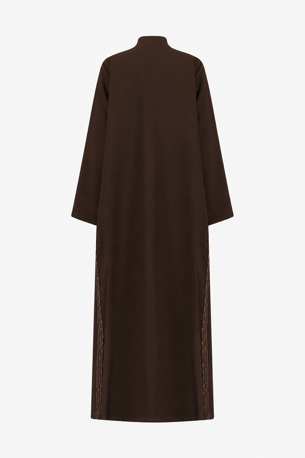 Classic Geometric Fold Side Abaya - Linen