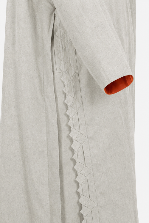 Classic Geometric Fold Wrap Abaya