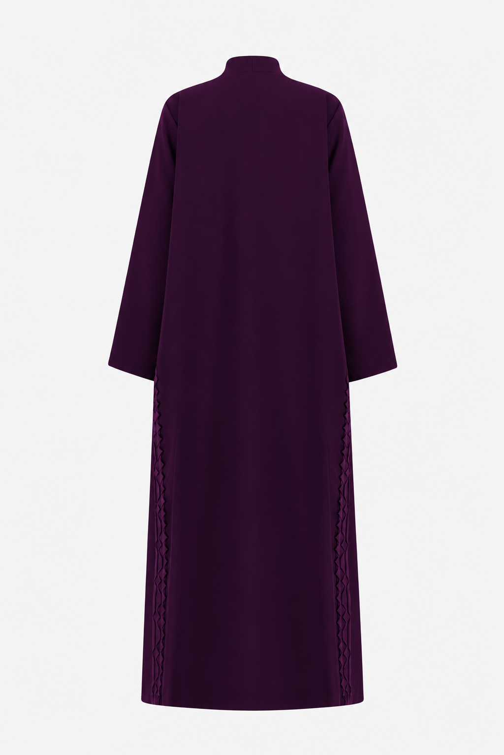 Classic Geometric Fold Side Abaya - Linen