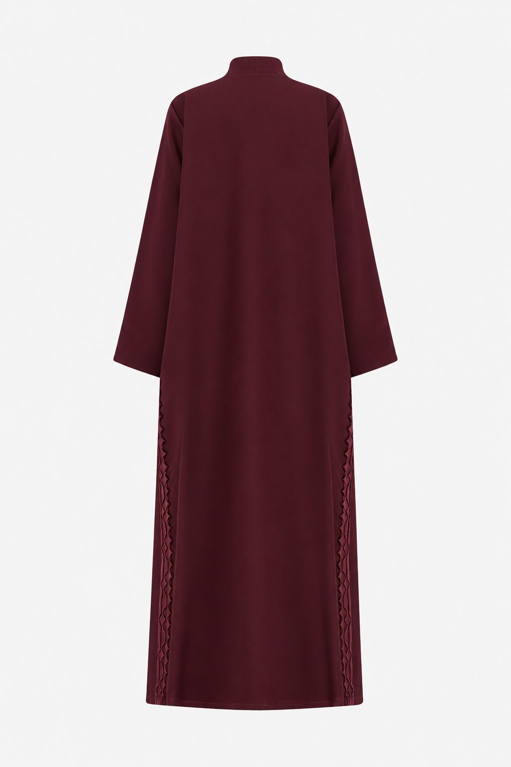 Classic Geometric Fold Side Abaya - Linen