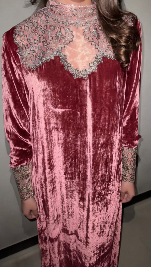 RTW - The Square Crystal Neckline Kaftan