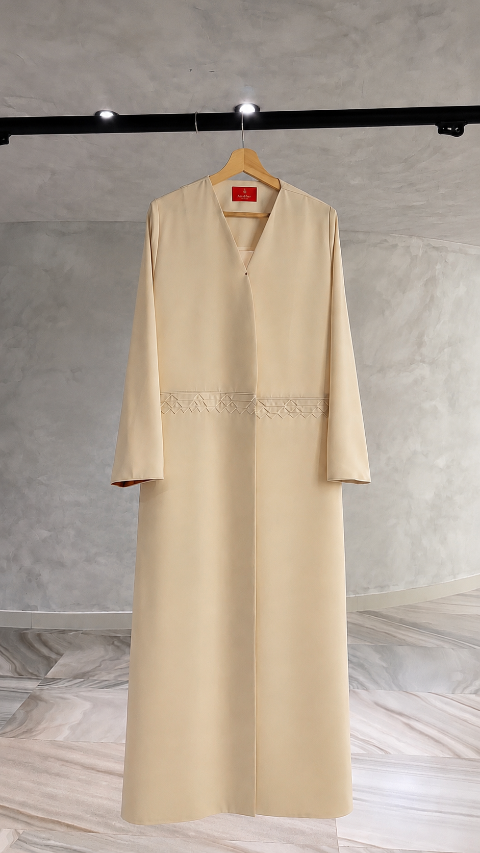 Classic Geometric Fold Pocket Abaya