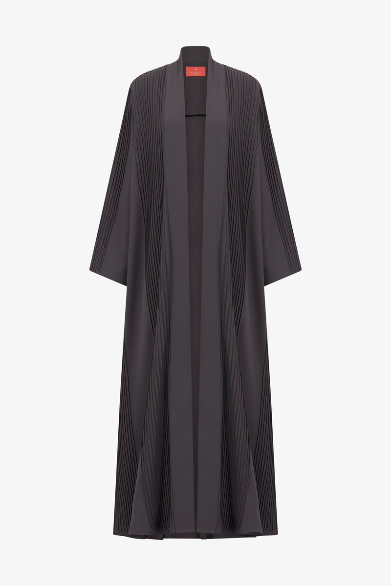 Classic Side Fold Stitched Lines Abaya