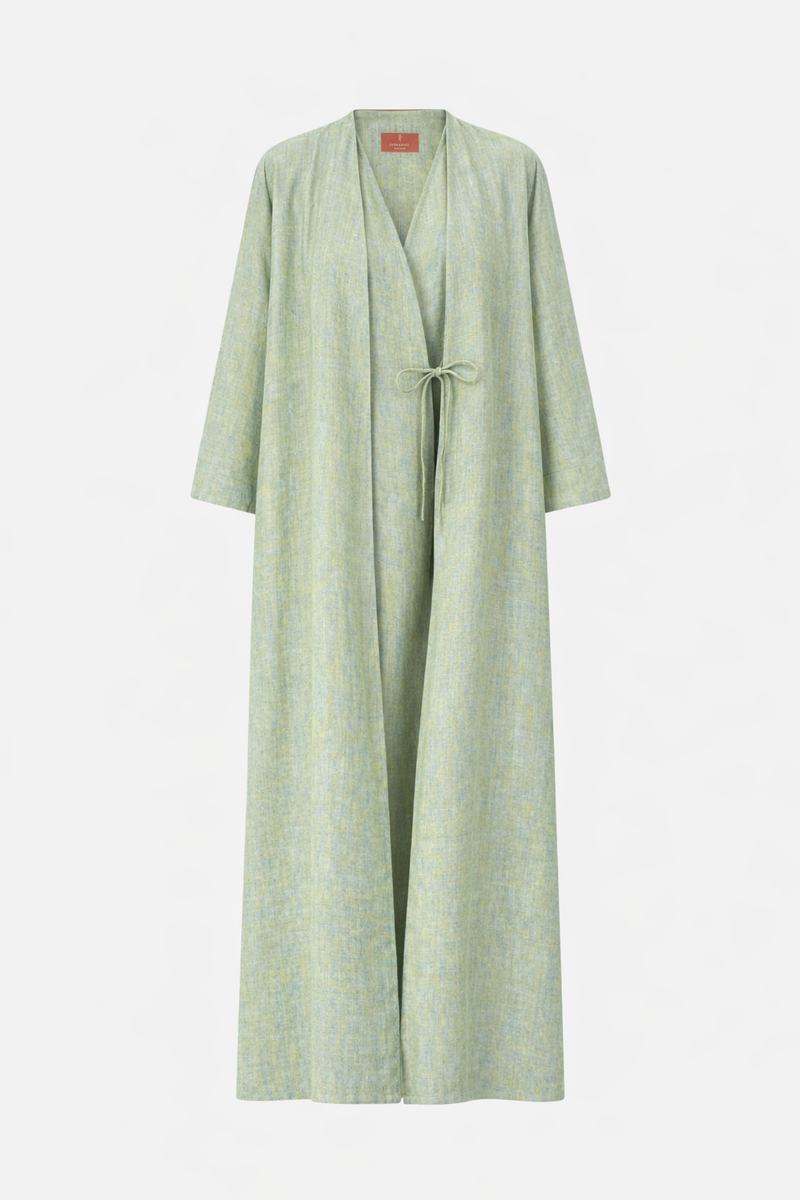Classic Geometric Fold Wrap Abaya