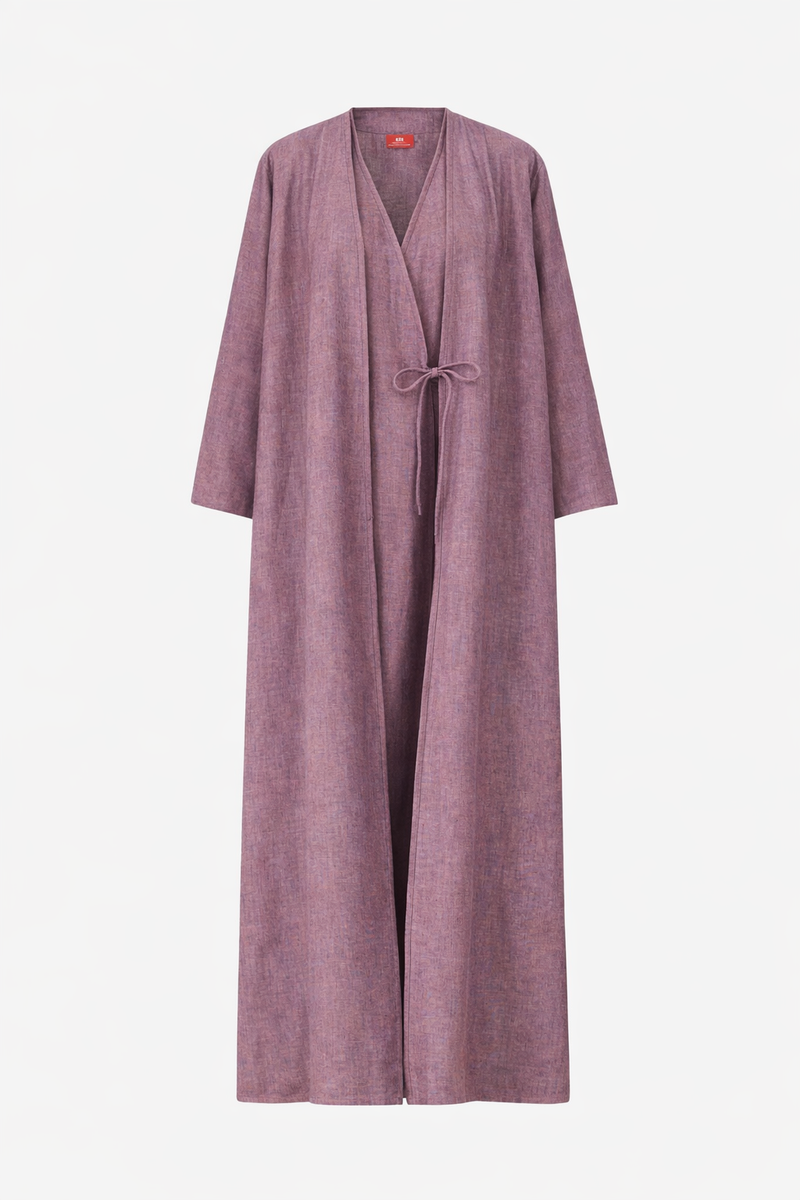 Classic Geometric Fold Wrap Abaya