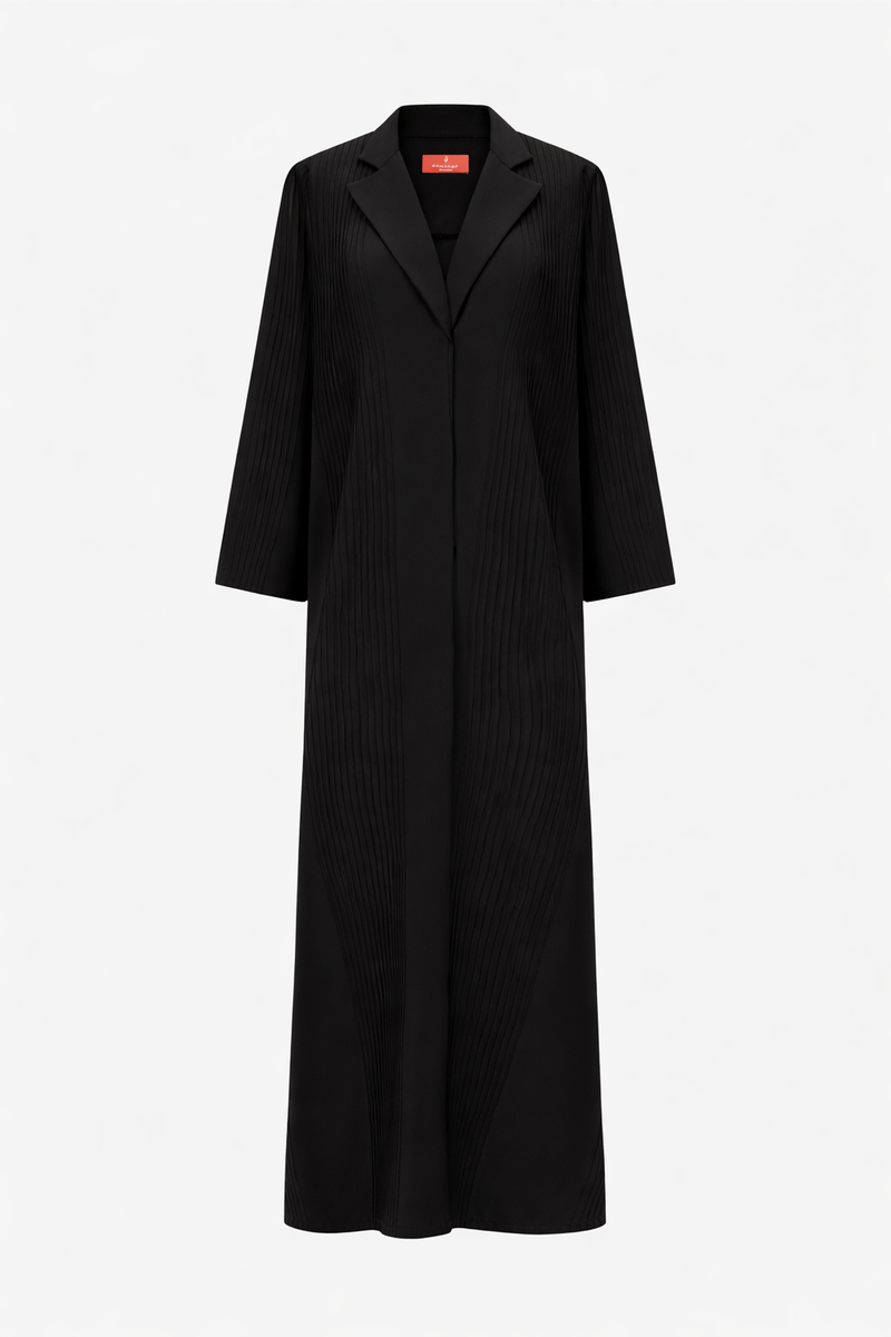 Classic Collar Stitched Line Abaya