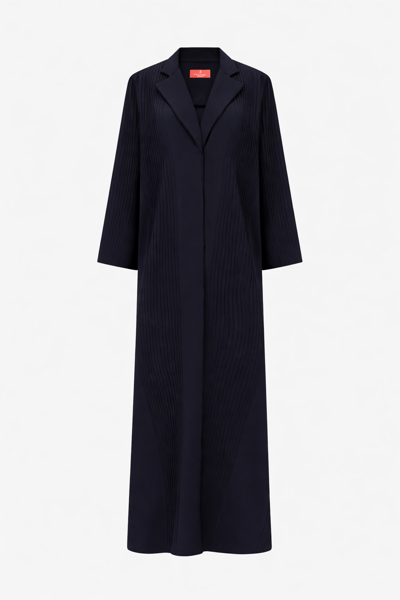 Classic Collar Stitched Line Abaya