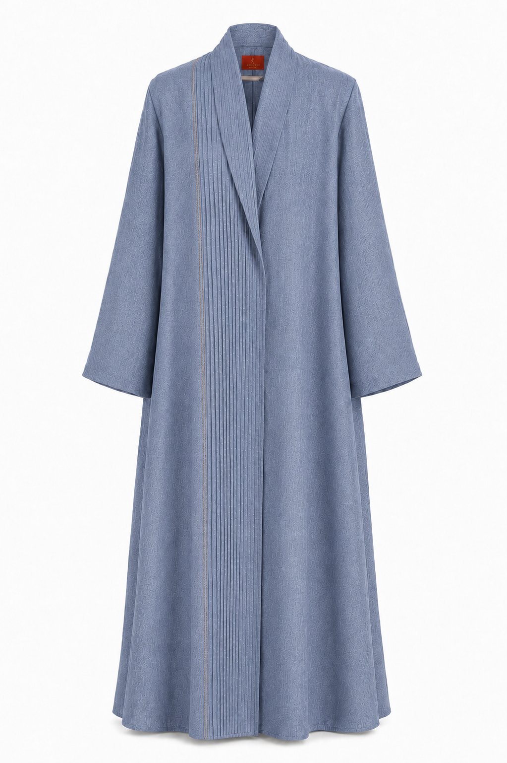 Classic Straight Collar Stitched Line Abaya