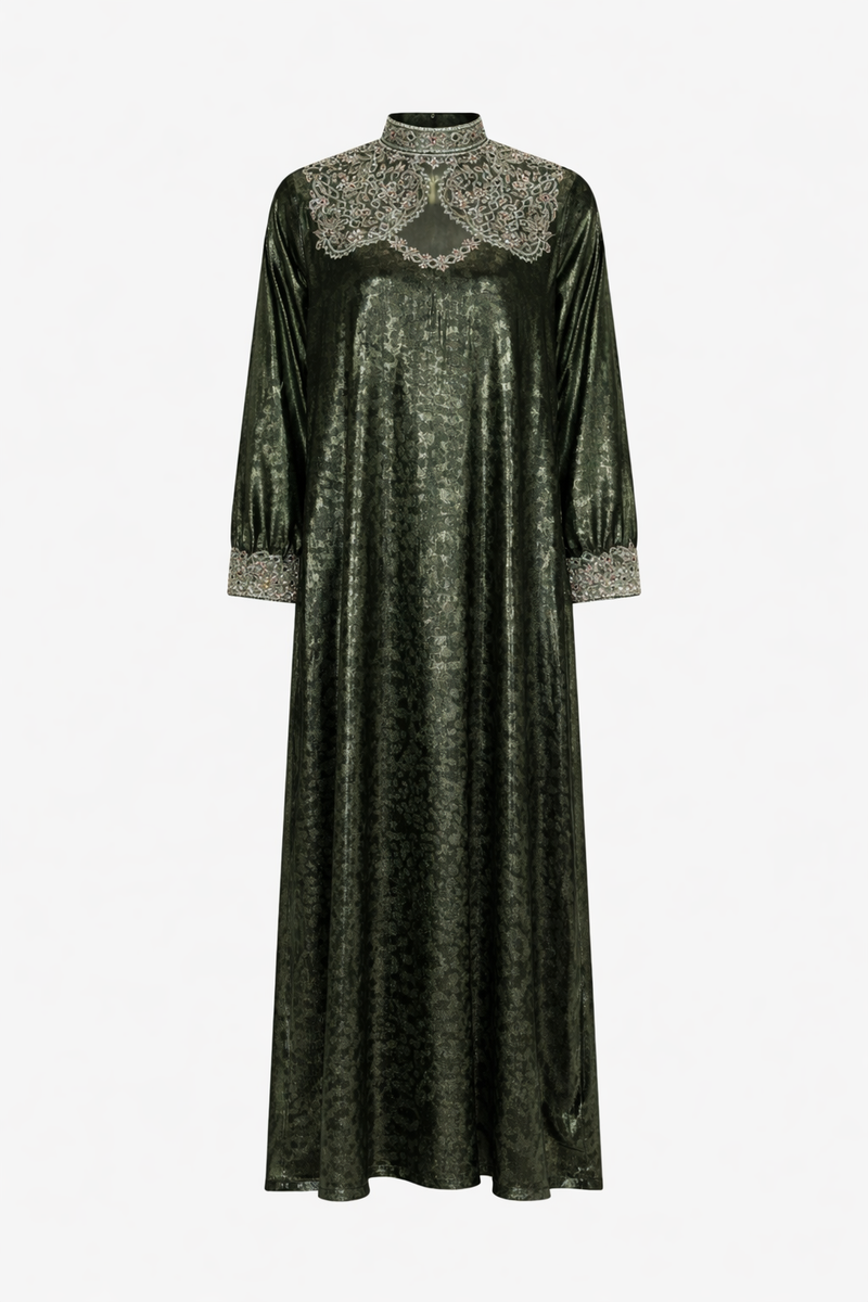 RTW - The Square Crystal Neckline Kaftan